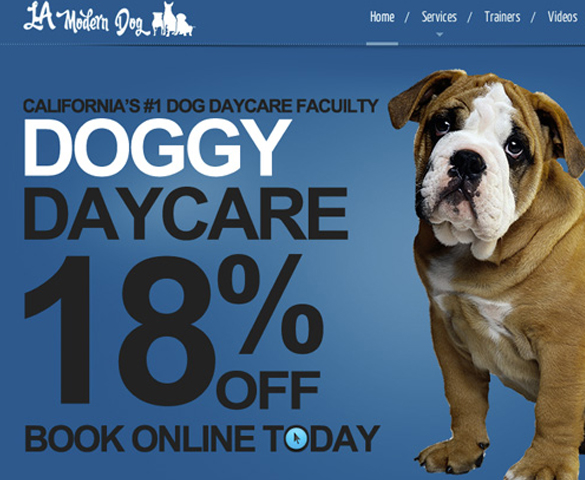 Doggy Daycare Website Cover