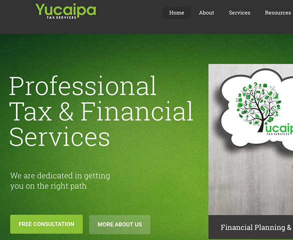 Yucaipa Tax Website Design